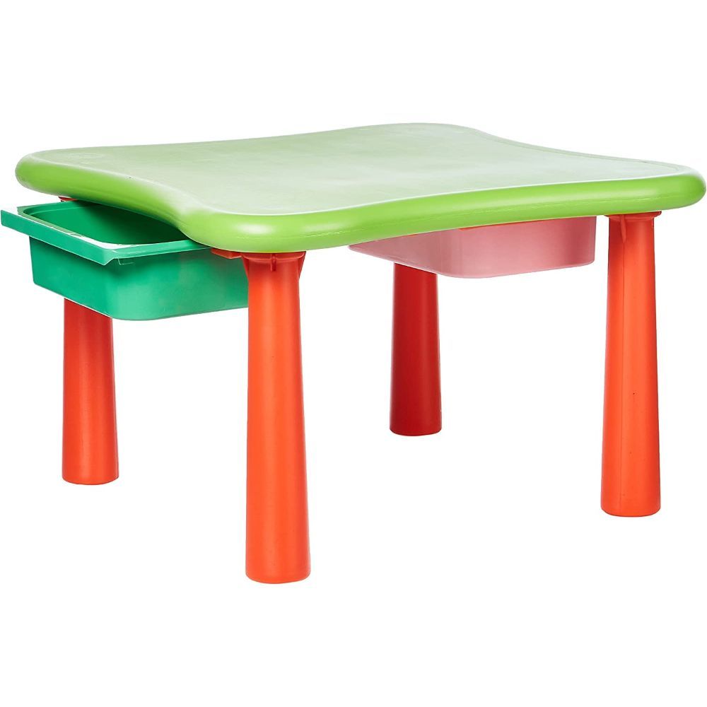 Ching Ching - Children's Table with 2 Drawers - Green