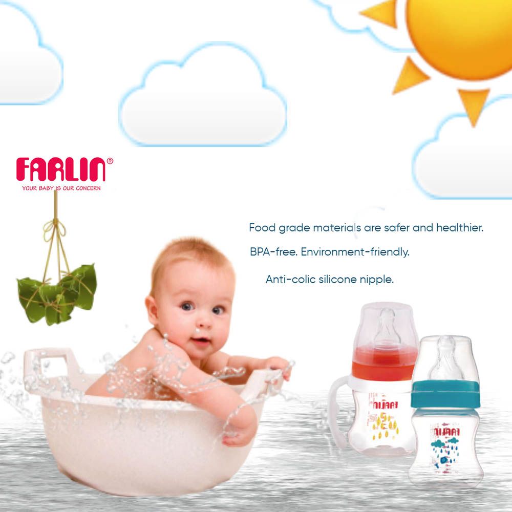 Farlin - PP Feeding Bottle & Bottle Wash - 150ml - Assorted 1pc