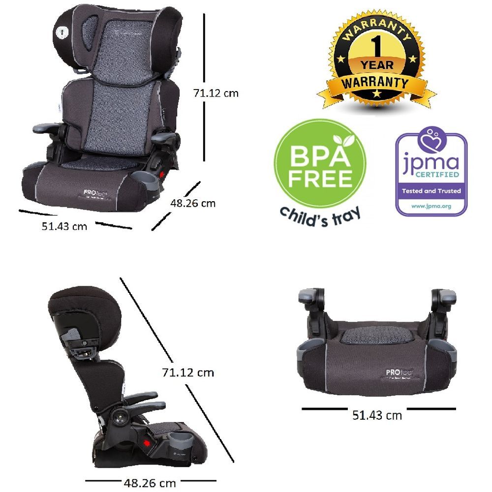 Babytrend - 2-In-1 Protect Booster Seat - Grey Tech