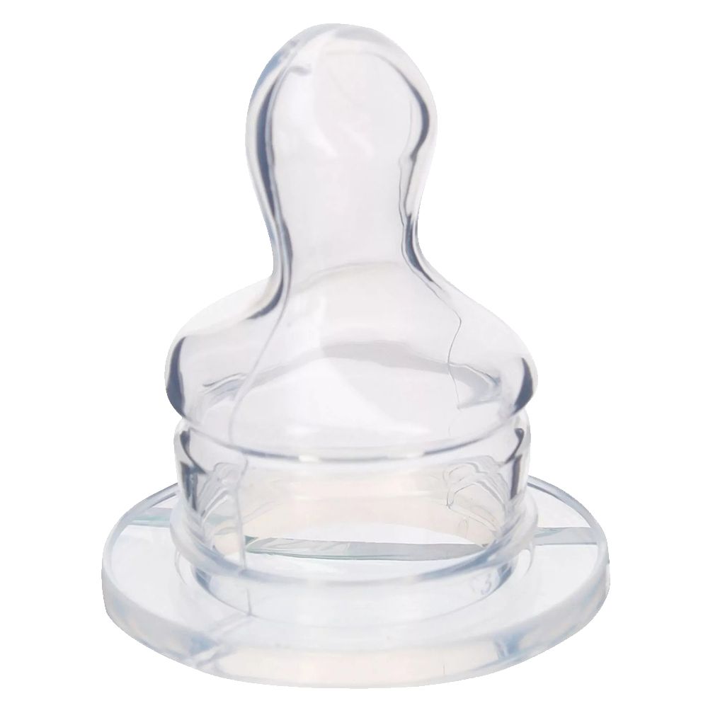 FARLIN - Orthodontic Silicone Standard Neck Nipple - Clear