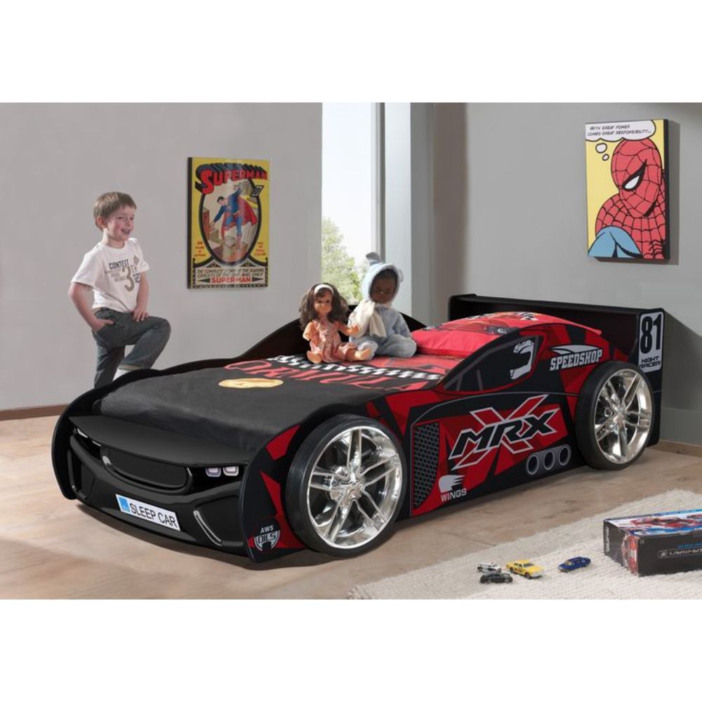 Ching Ching - Sporty Car Bed Frame - Red