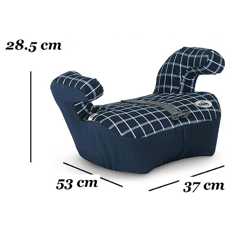 Cam - Padded Booster Seat w/ Armrests & Belt Guide - Navy