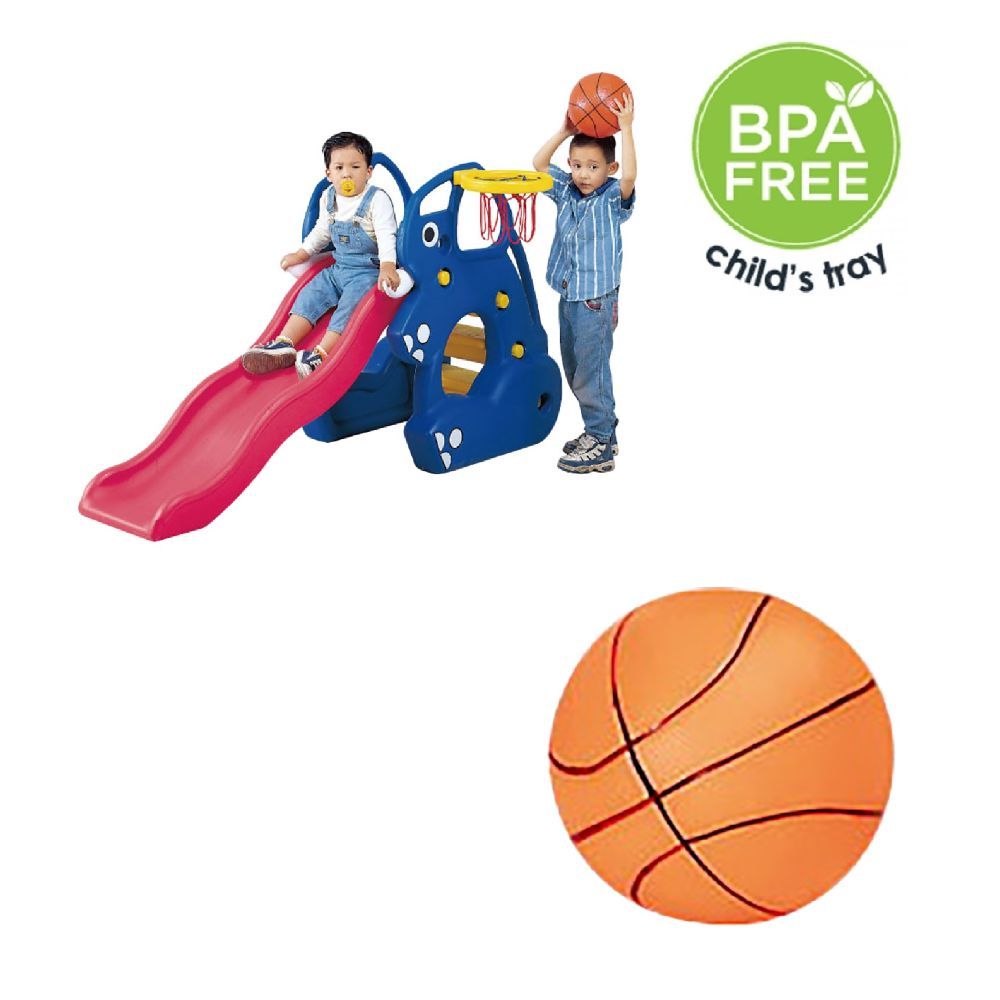 Ching Ching - Elephant Slider Plus Basketball Set Blue