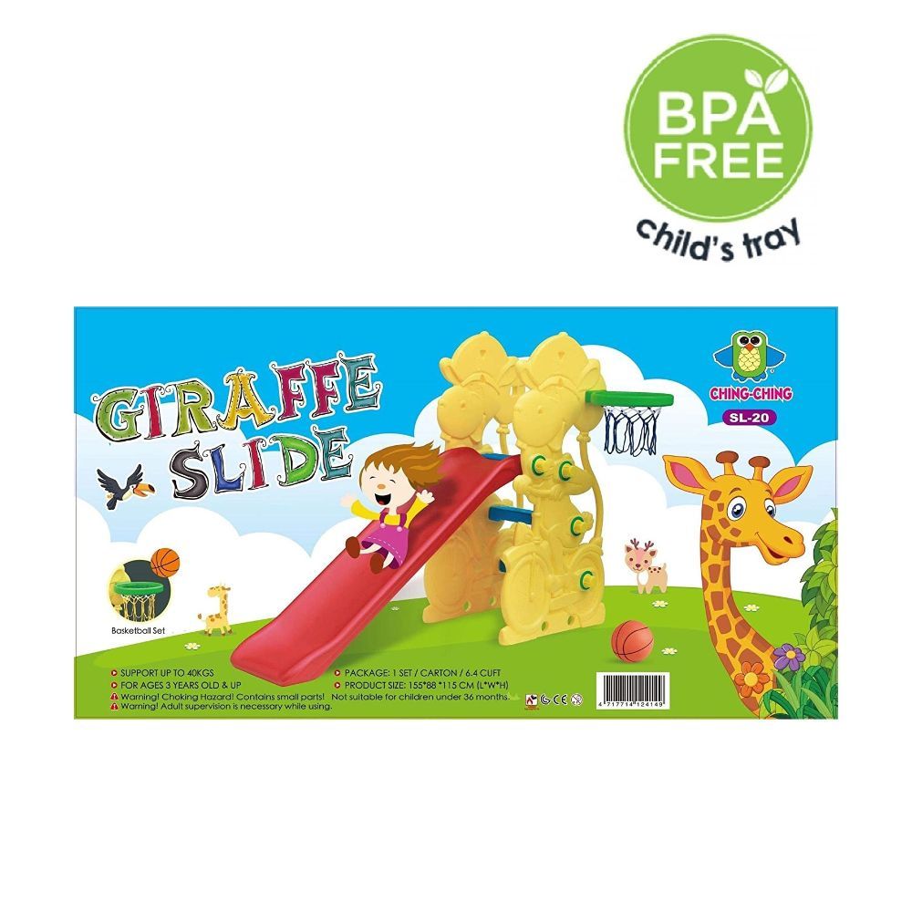 Ching Ching - Giraffe Slide - Yellow