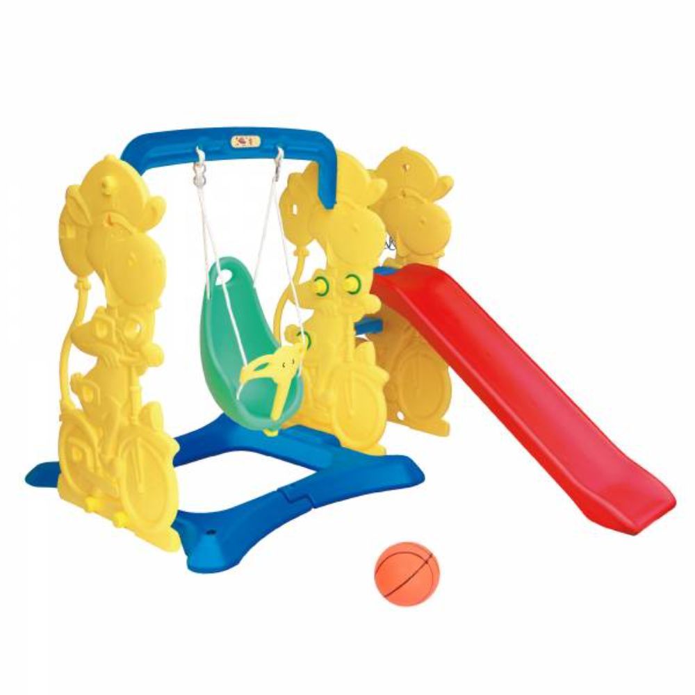 Ching Ching - Giraffe Slide Swing - Yellow