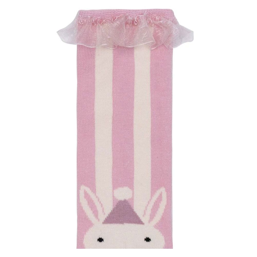 Billy Loves Audrey - Big Top Stripe Knee High Socks - Pink