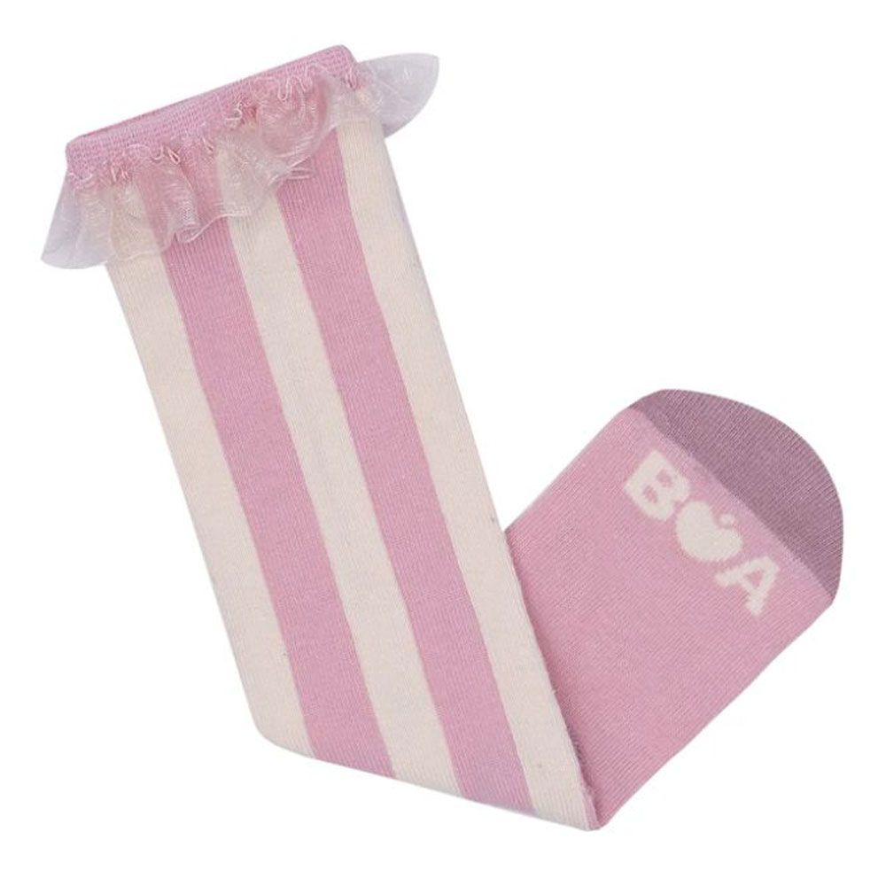 Billy Loves Audrey - Big Top Stripe Knee High Socks - Pink