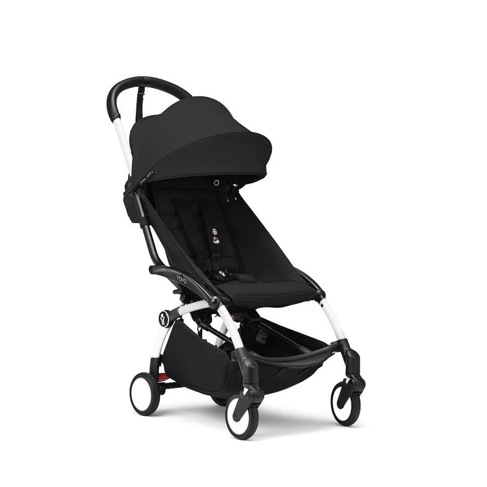 Stokke - YOYO 3 Black/White Frame With 6+ Newborn Color Pack Stroller