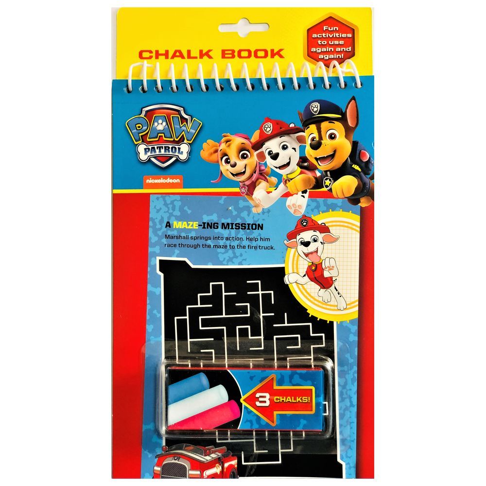 كتاب Paw Petrol Chalk Book