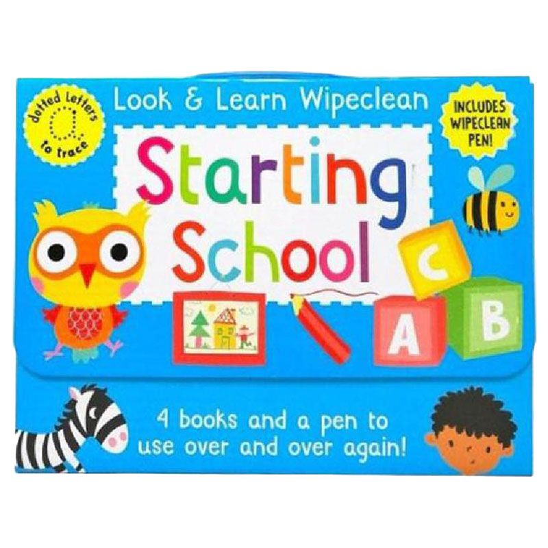 Wipe Clean: Starting School - Pack of 4