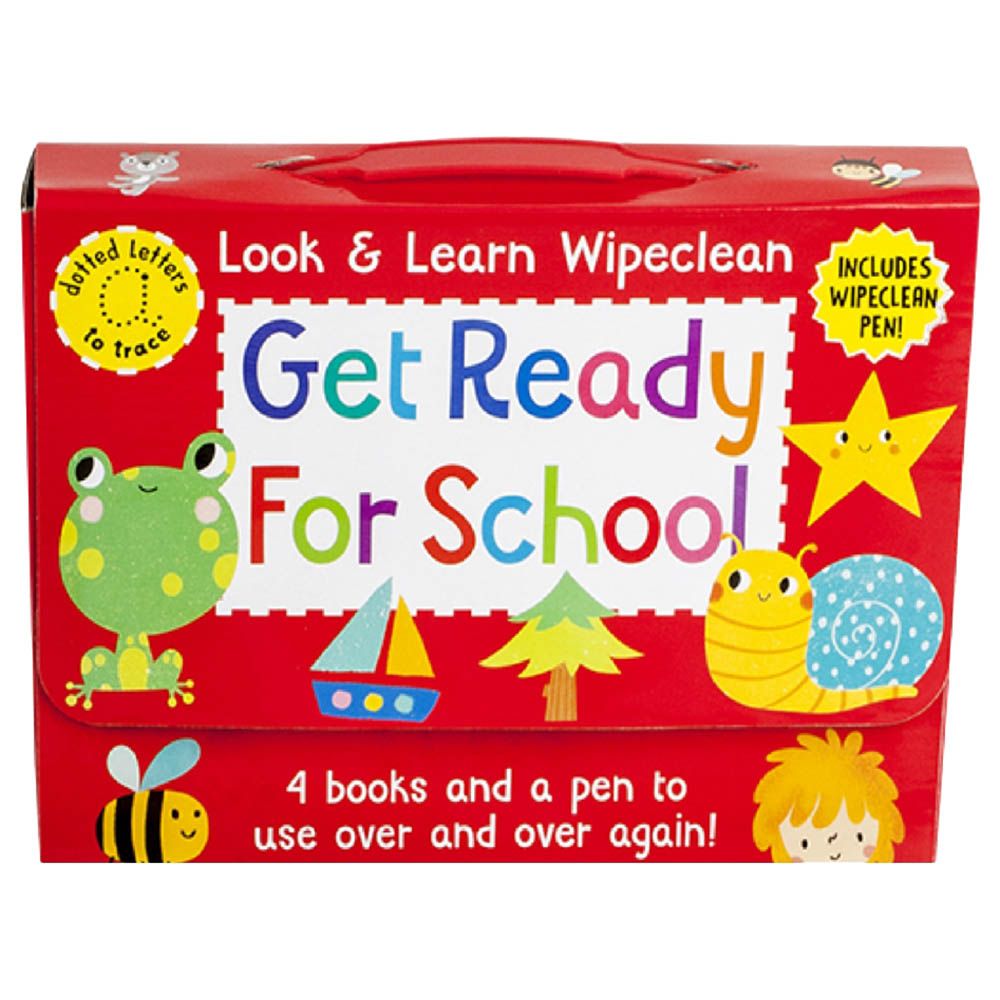 مجموعة كتب تعليمية Wipe-Clean Get Ready For School - عدد 4