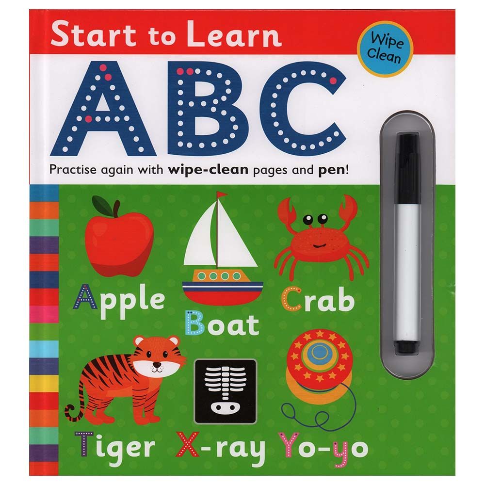  كتاب wipe clean - start to learn abc