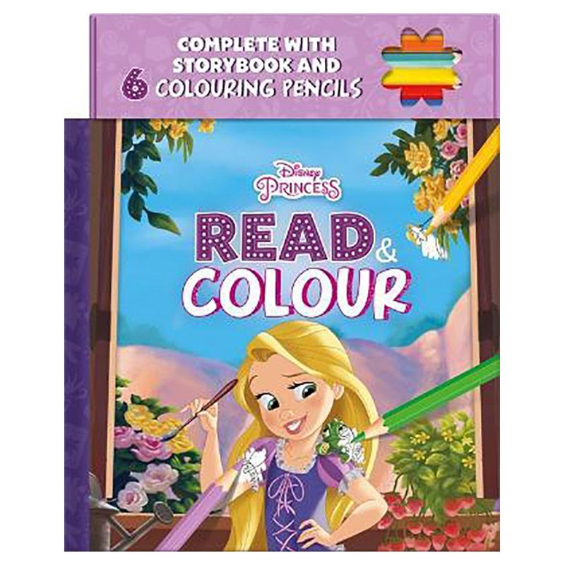 كتاب Disney Princess Rapunzel: Read & Colour