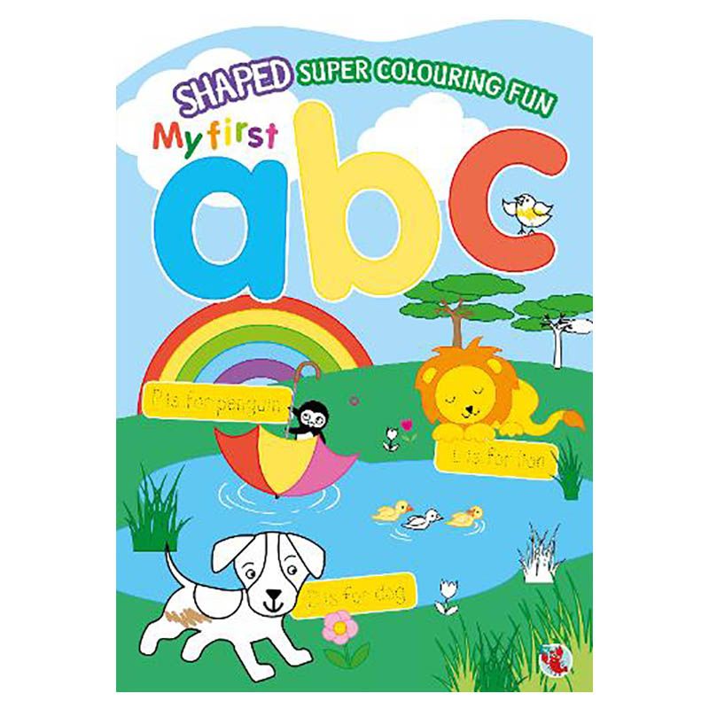 كتاب تلوين Shaped Super Colouring Fun: My First Abc