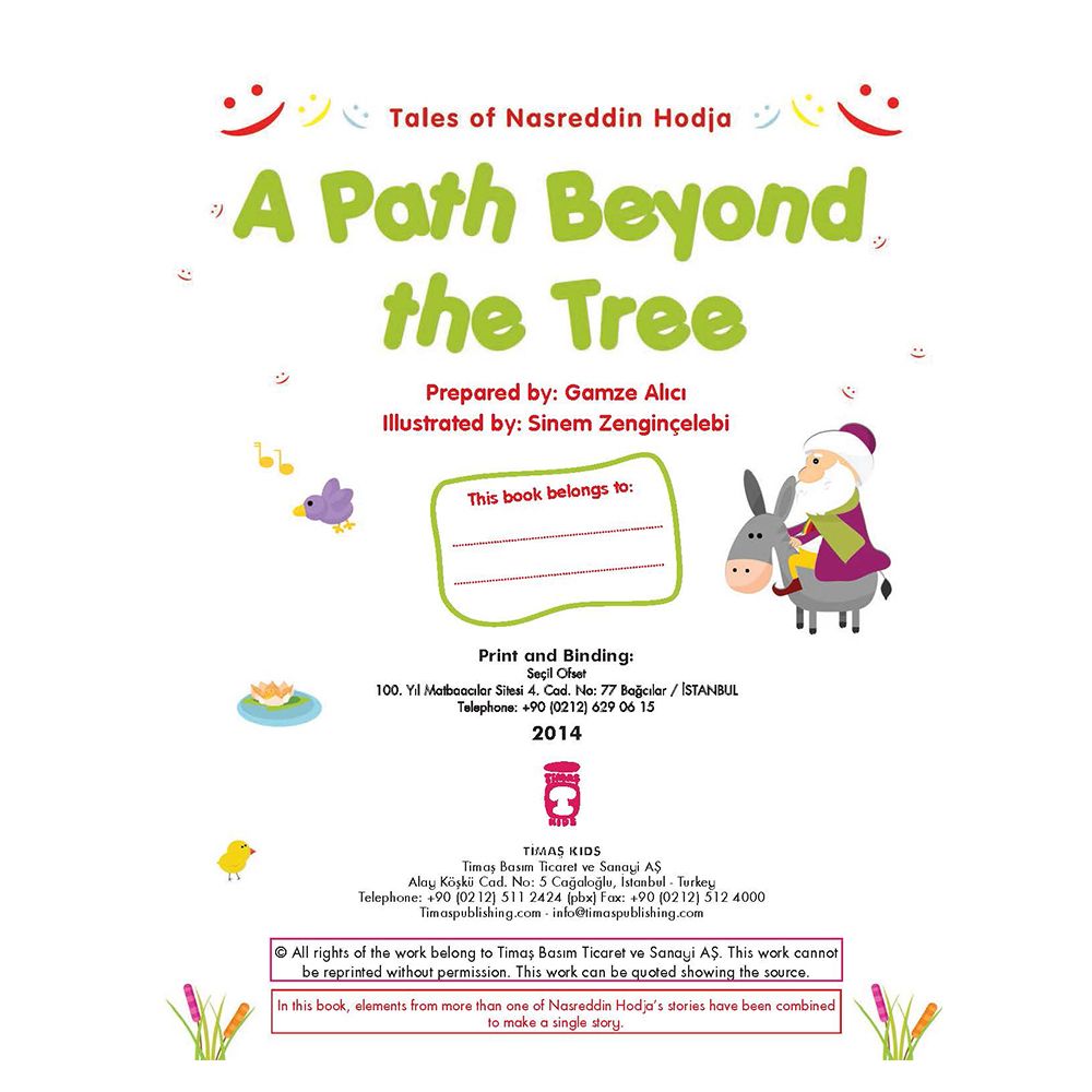 قصص الأطفال نصر الدين هودجا:  A Path Beyond the Tree من ماركة منشورات تيماس