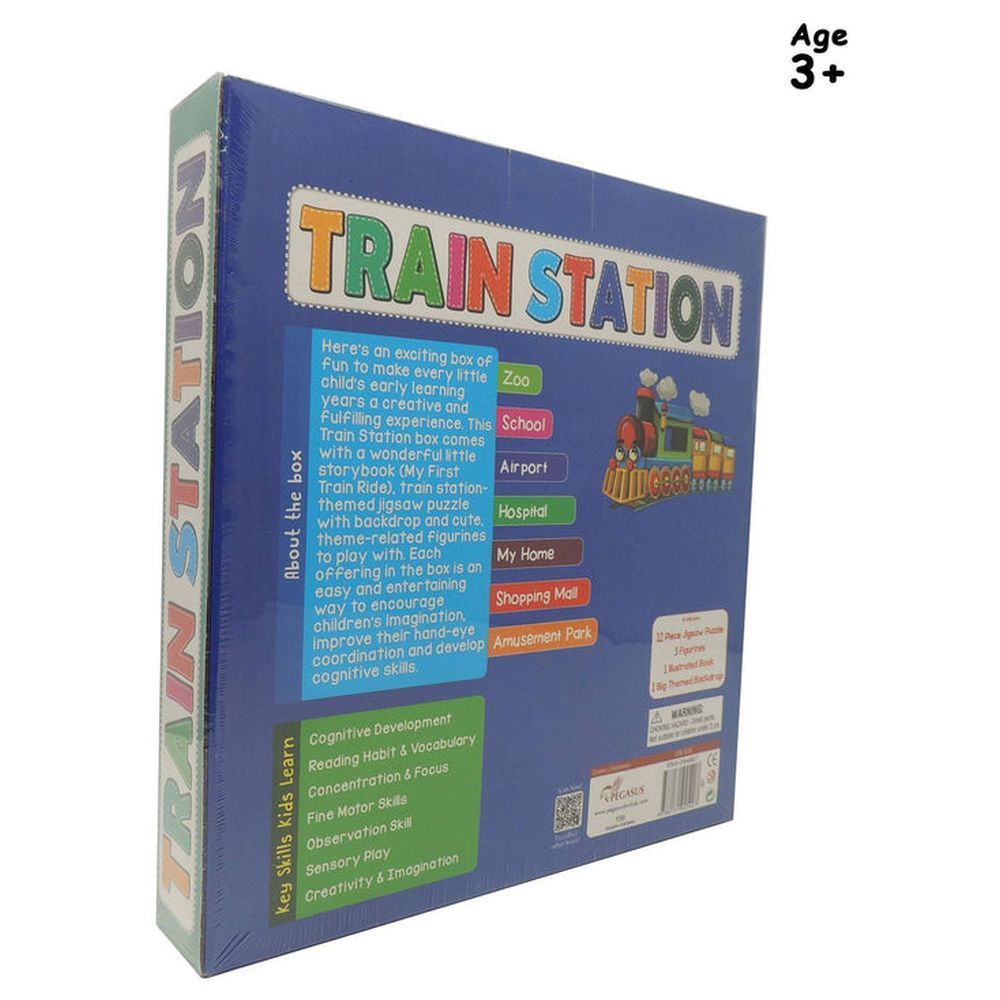 Puzzle Train Station Little Explorer's Box