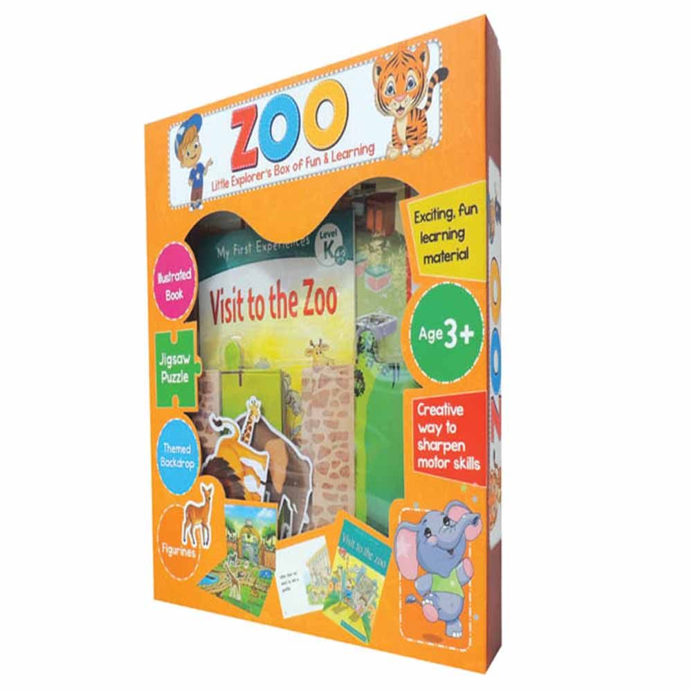  كتاب puzzle zoo little explorer's box