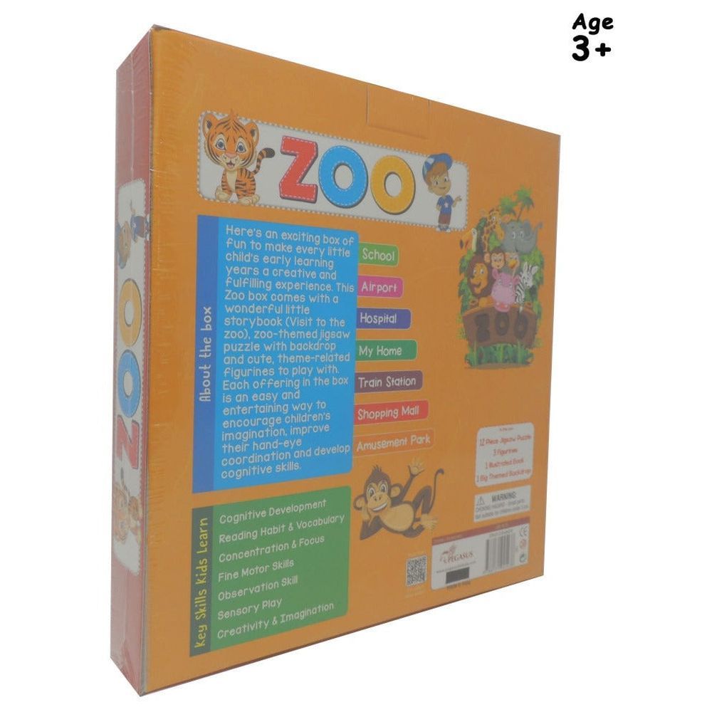  كتاب puzzle zoo little explorer's box