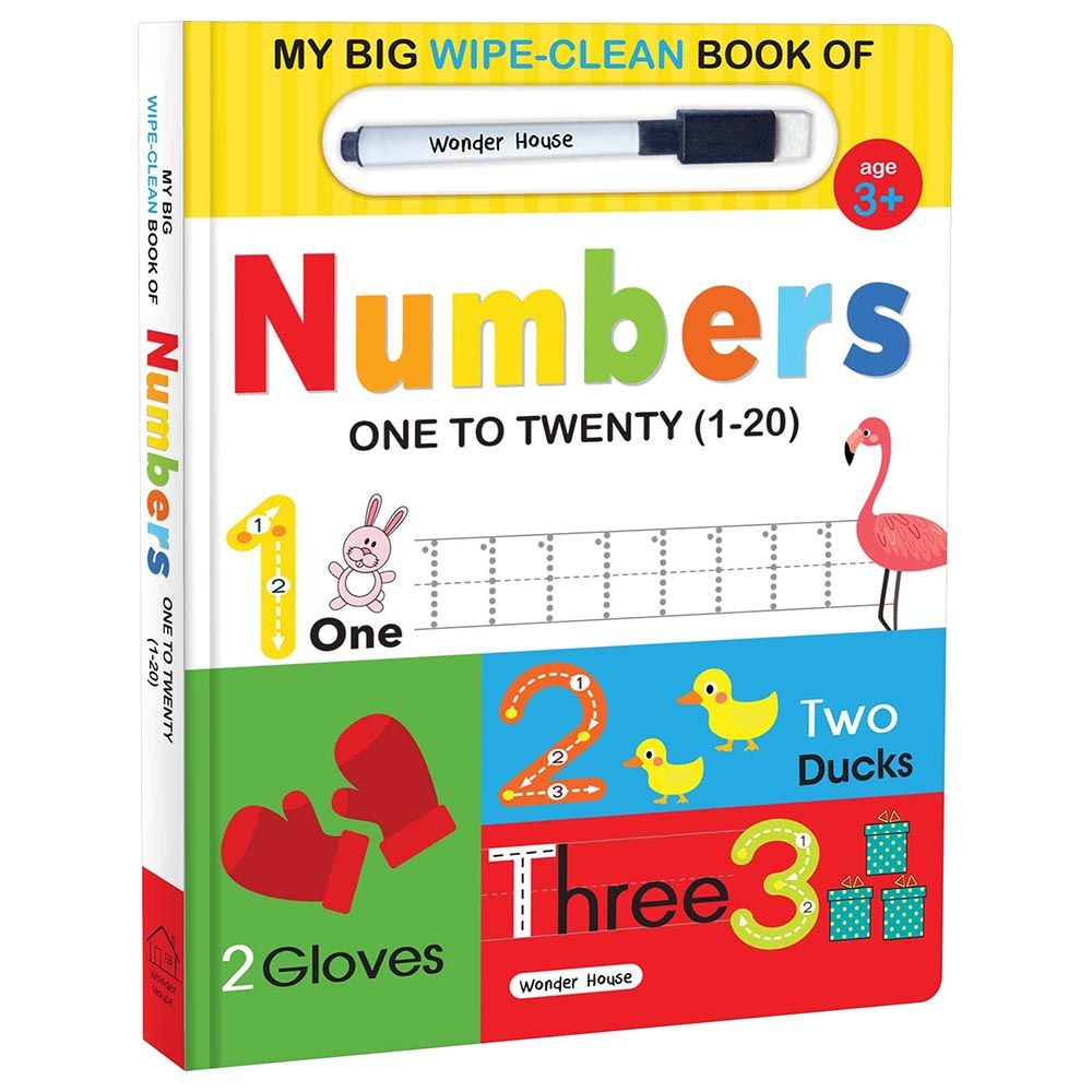  كتاب my big wipe & clean book of numbers