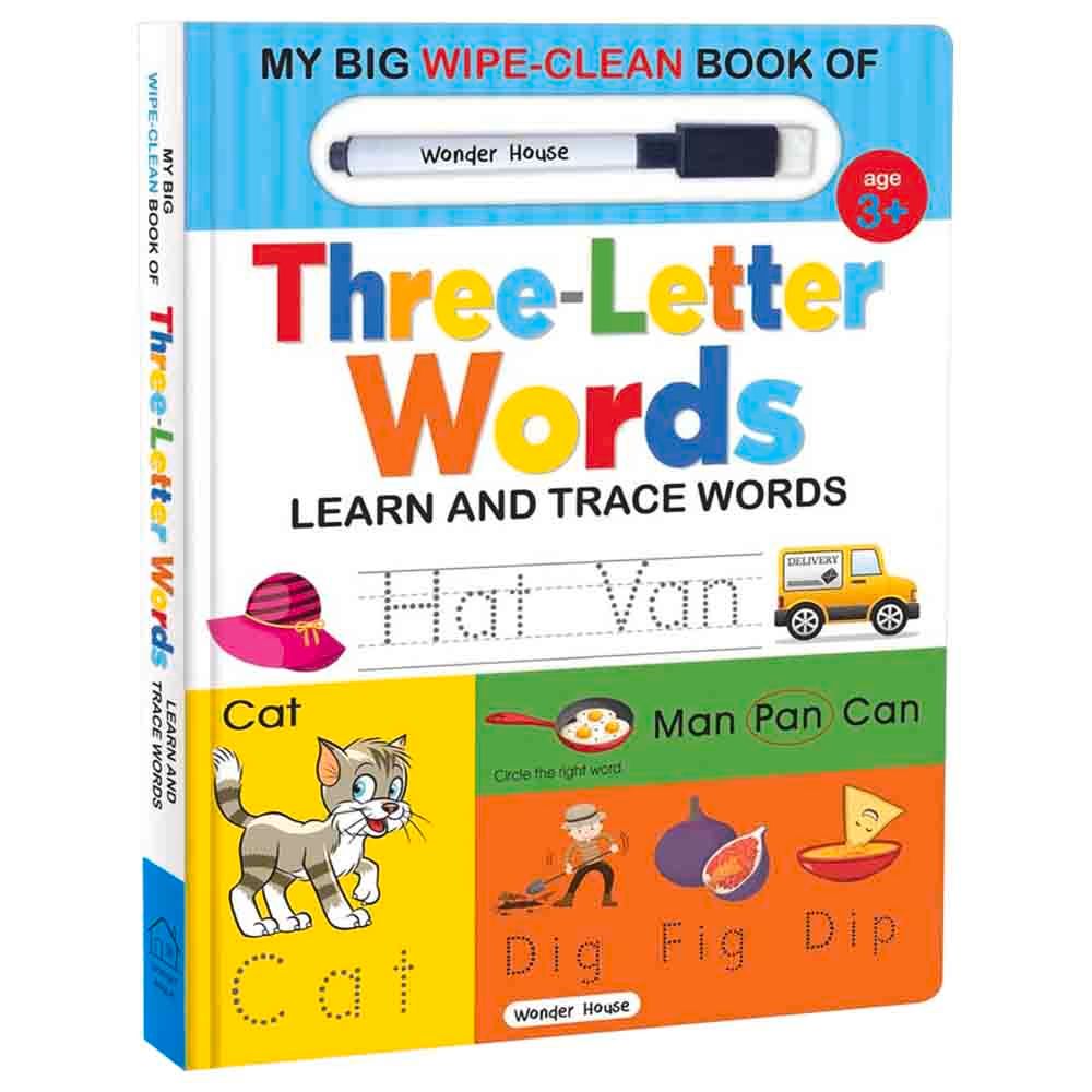  كتاب my big wipe & clean book of three letter words