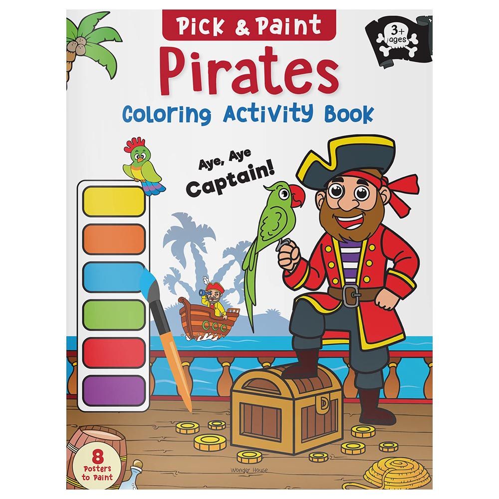  كتاب pick & paint coloring activity: pirates