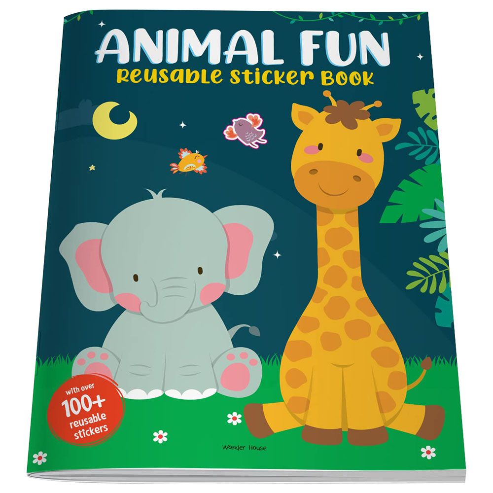 Animal Fun Reusable Sticker Book