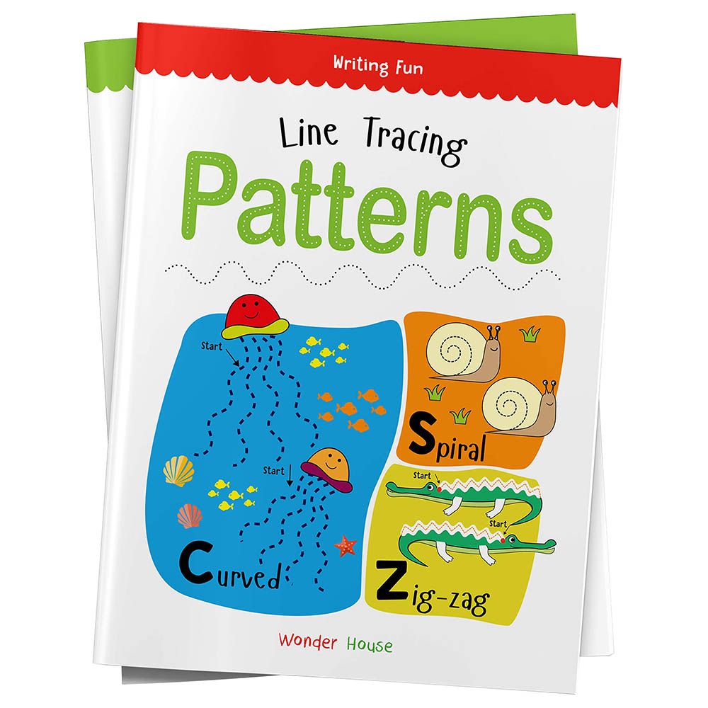 Line Tracing Patterns Practice Drawing Book