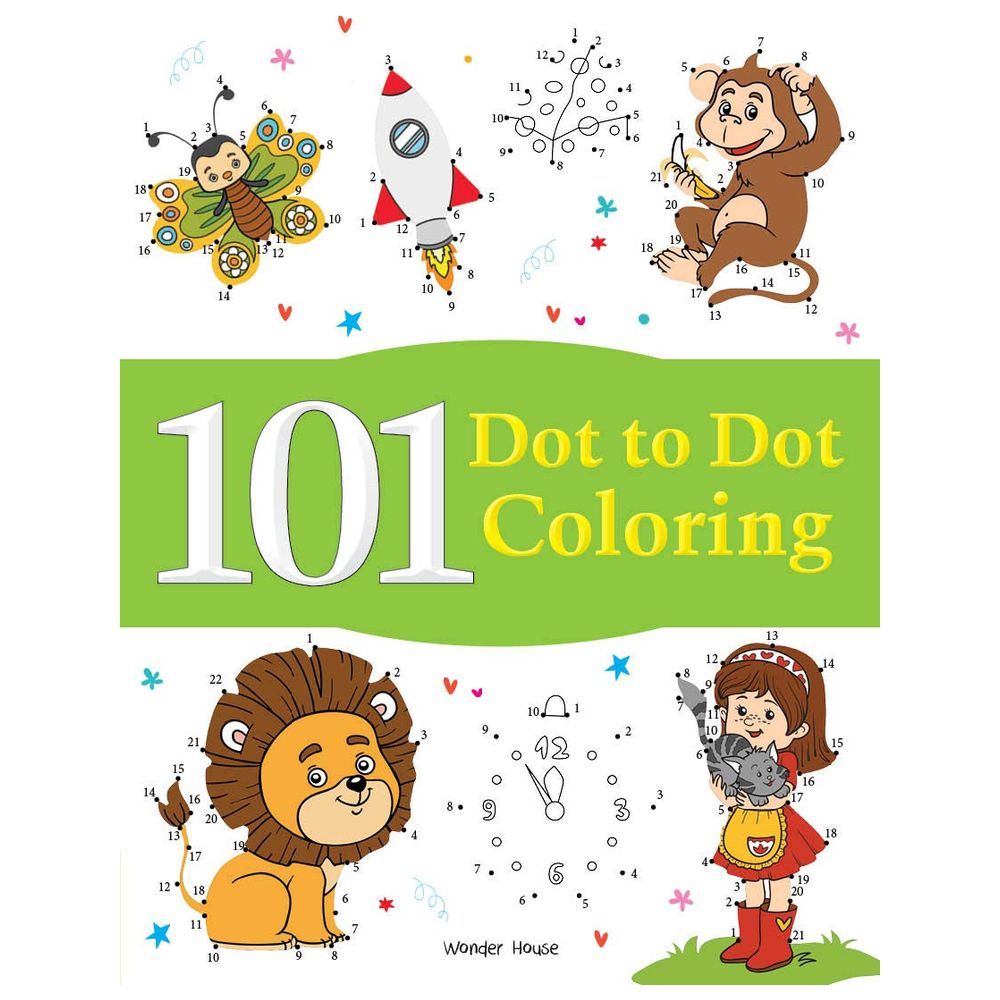 101 Dot To Dot Colouring