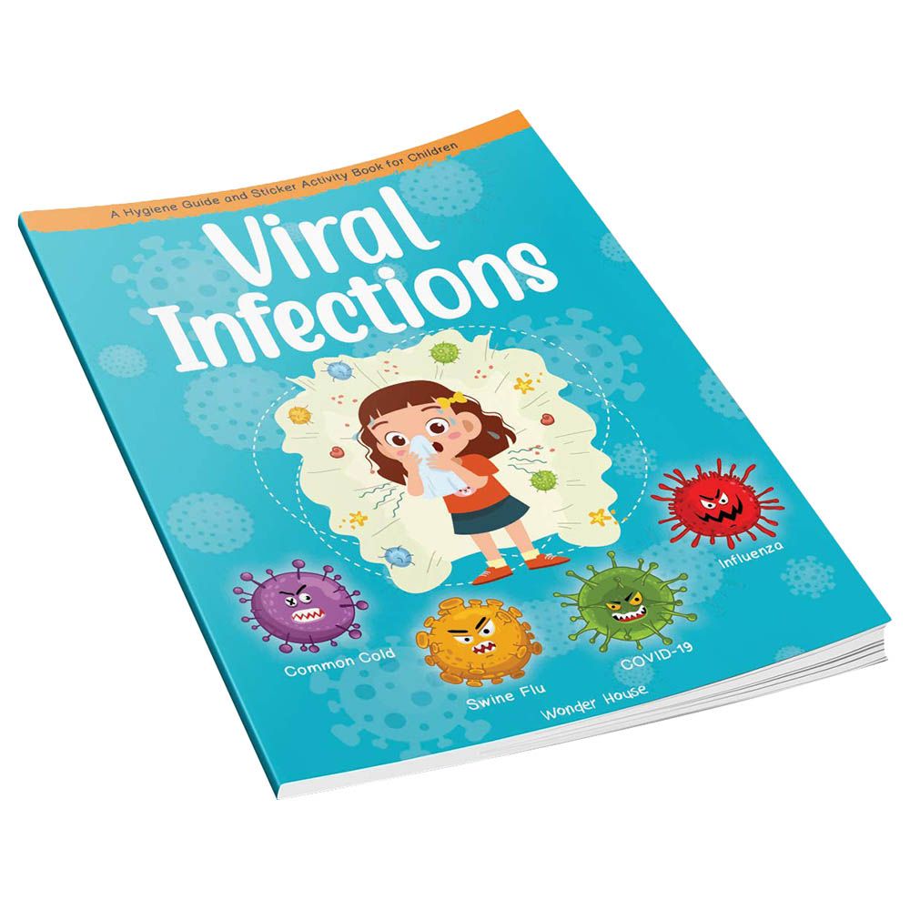 كتاب أنشطة الملصقات Viral Infections