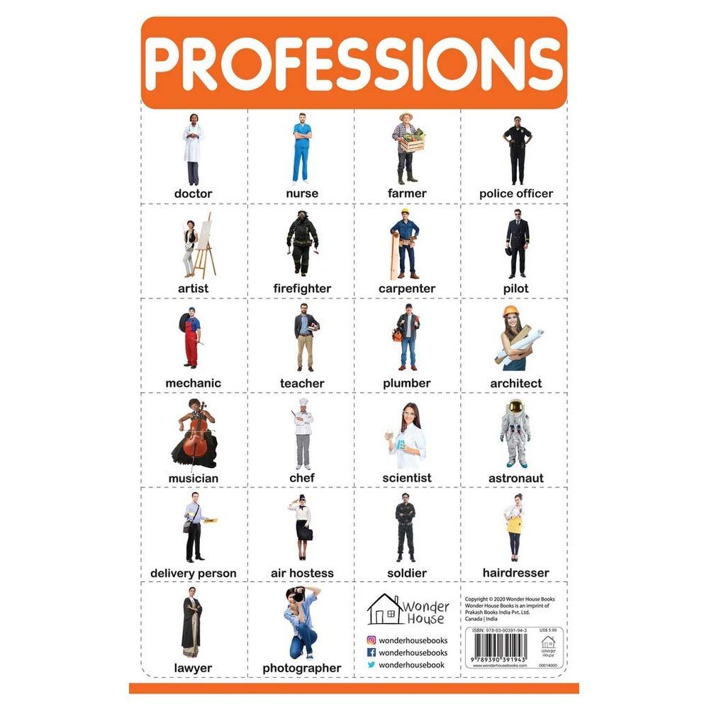 Prakash Books - Professions - Wall Chart