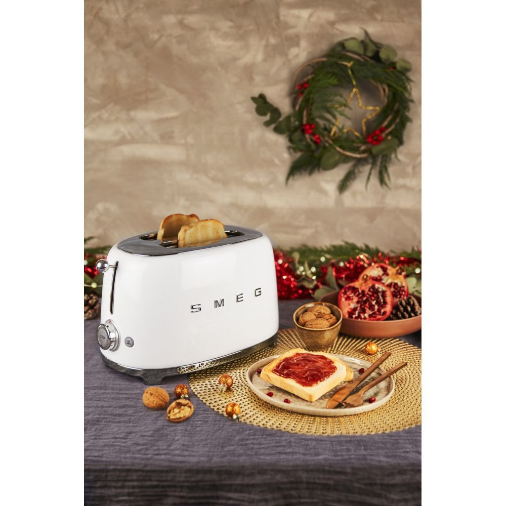 Smeg - 50's Retro Style 2 Slice Toaster - White