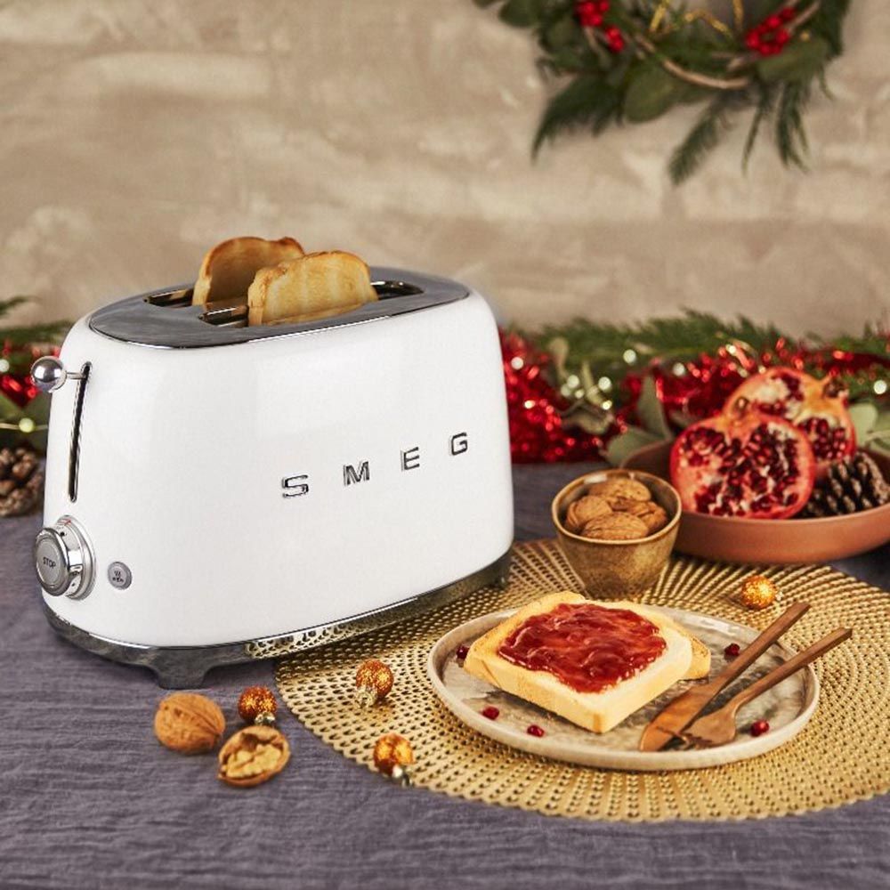 Smeg - 50's Retro Style 2 Slice Toaster - White