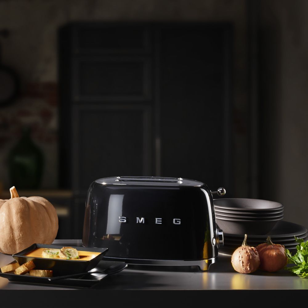 Smeg - 2 Slice Toaster 50's Retro Style - Black