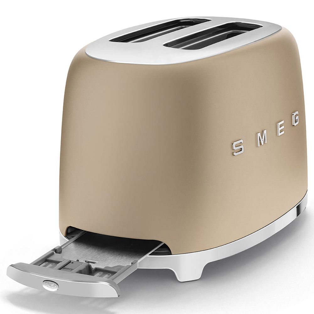 Smeg - 2 Slice Toaster - Champagne Matt