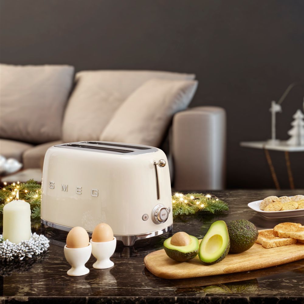 Smeg - 2 Slice Toaster 50's Retro Style - Cream