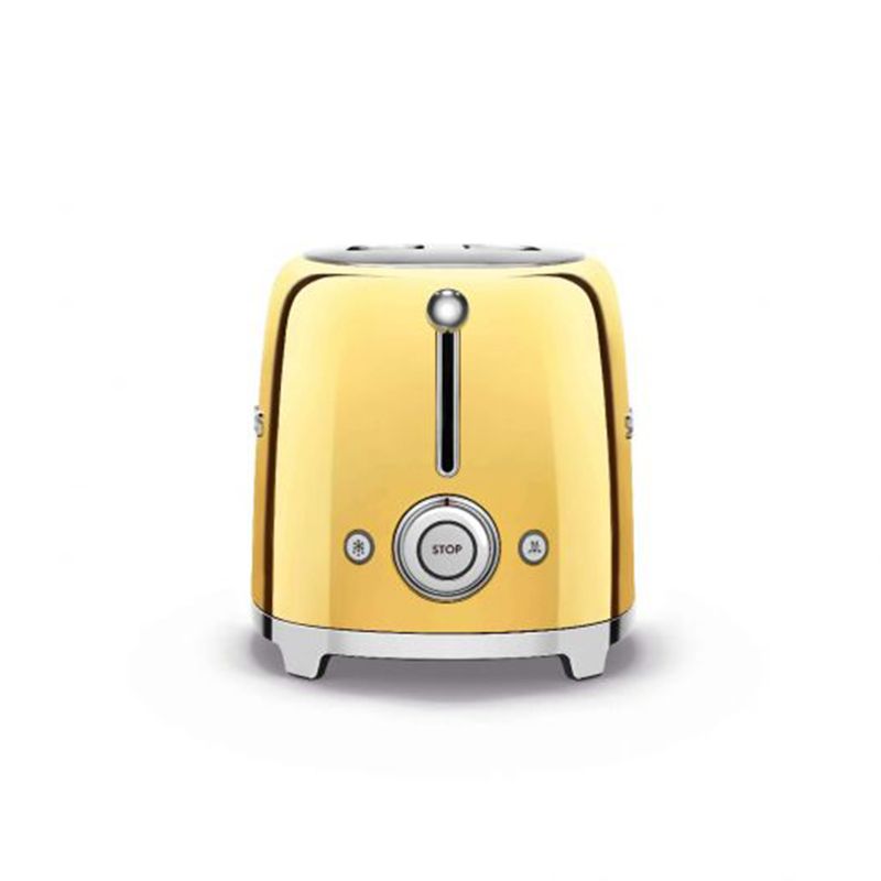 Smeg - 50's Retro Style Aesthetic 2 Slice Toaster - Gold