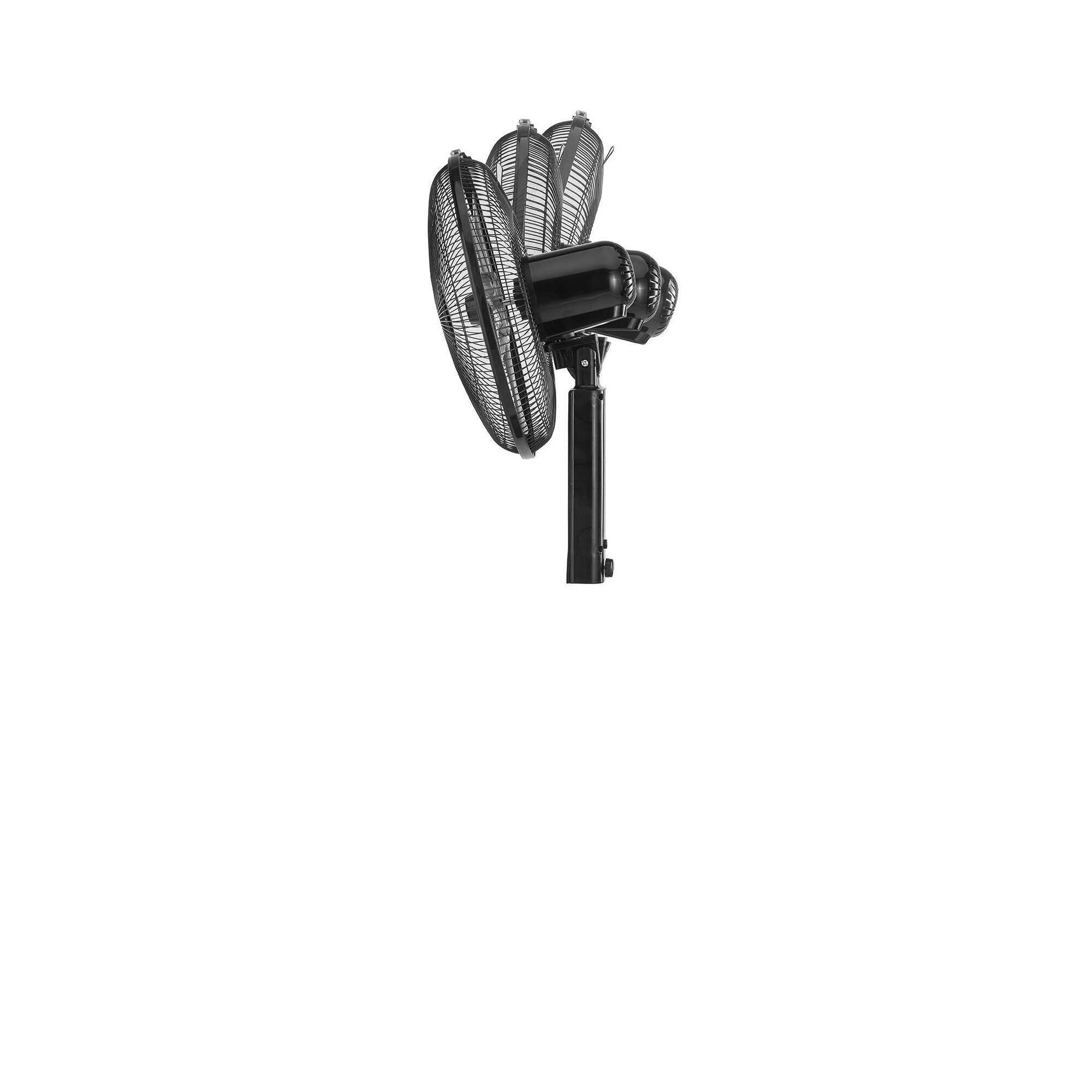 Black+Decker - 16" Pedestal Stand Fan with Remote - Black