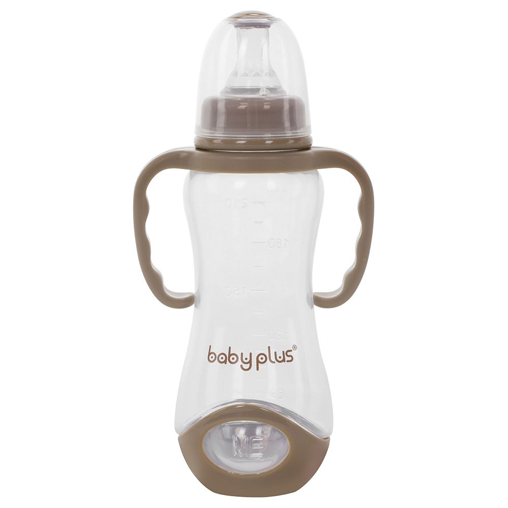 Baby Plus - 8 Oz Feeding Bottle - Brown