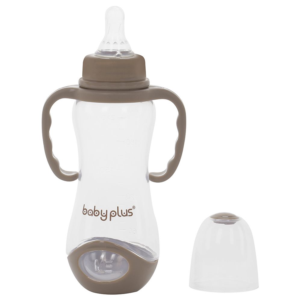 Baby Plus - 8 Oz Feeding Bottle - Brown