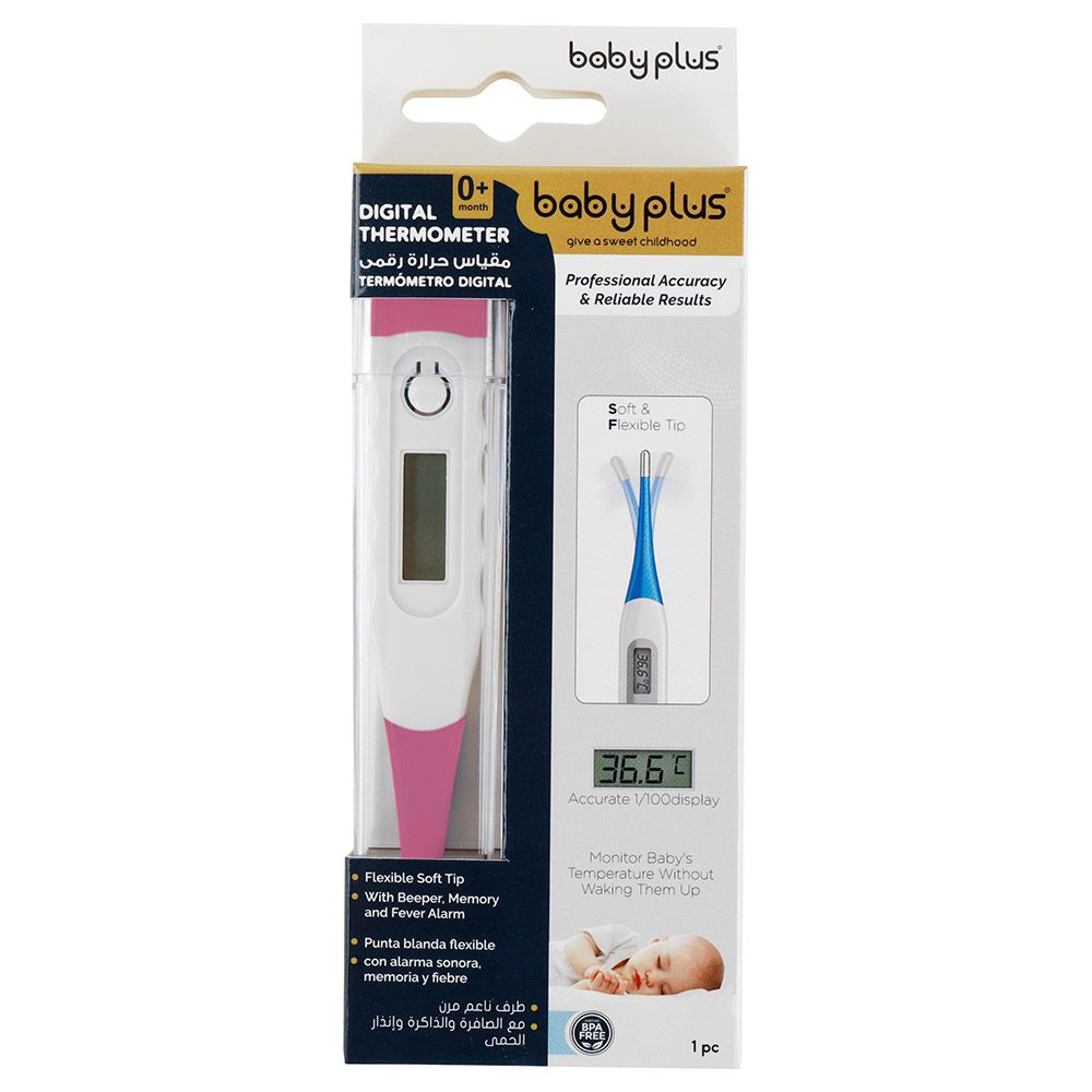 Baby Plus - Clinical Thermometer - Pink