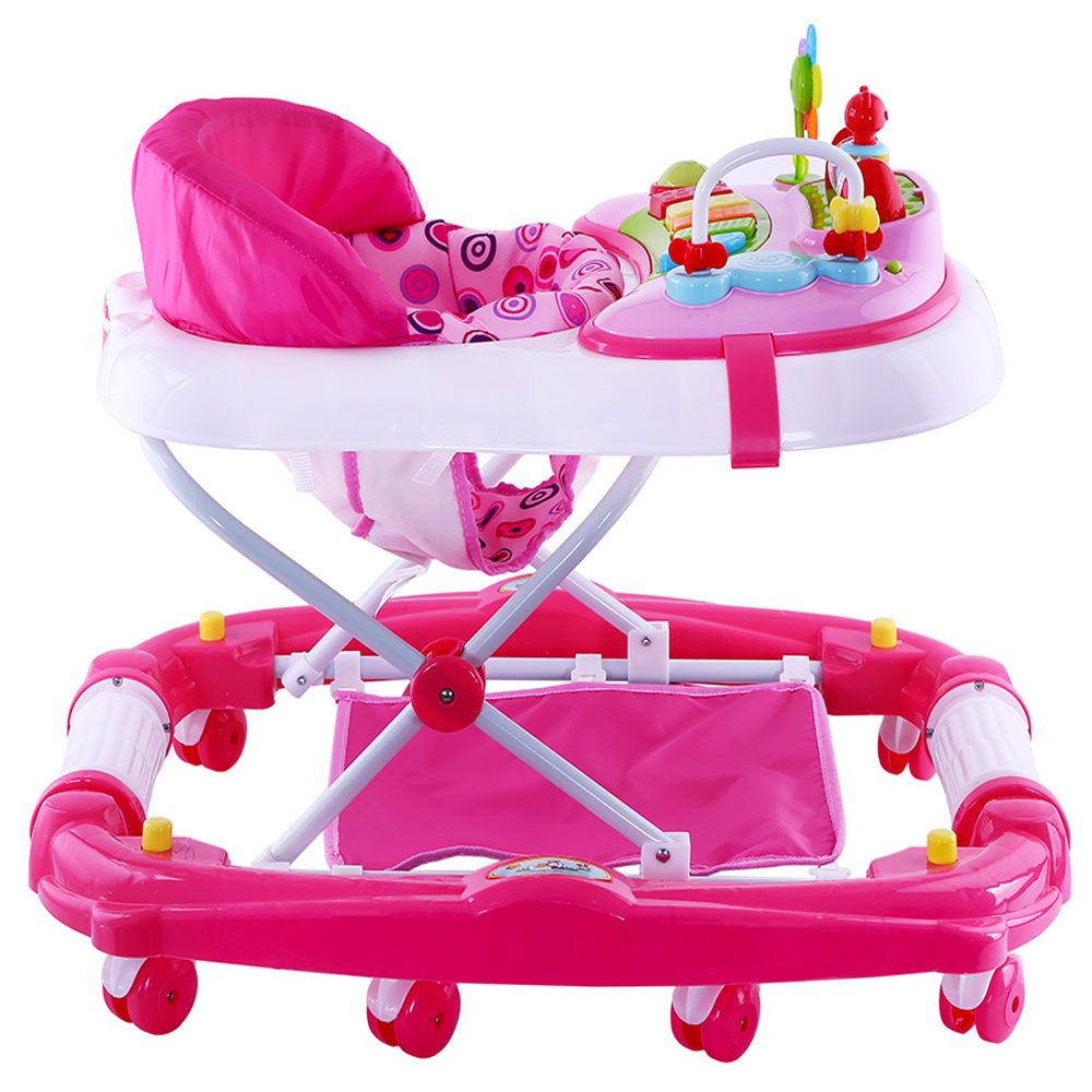 Baby Plus - Baby Walker Cum Rocker Polka Dots - Pink