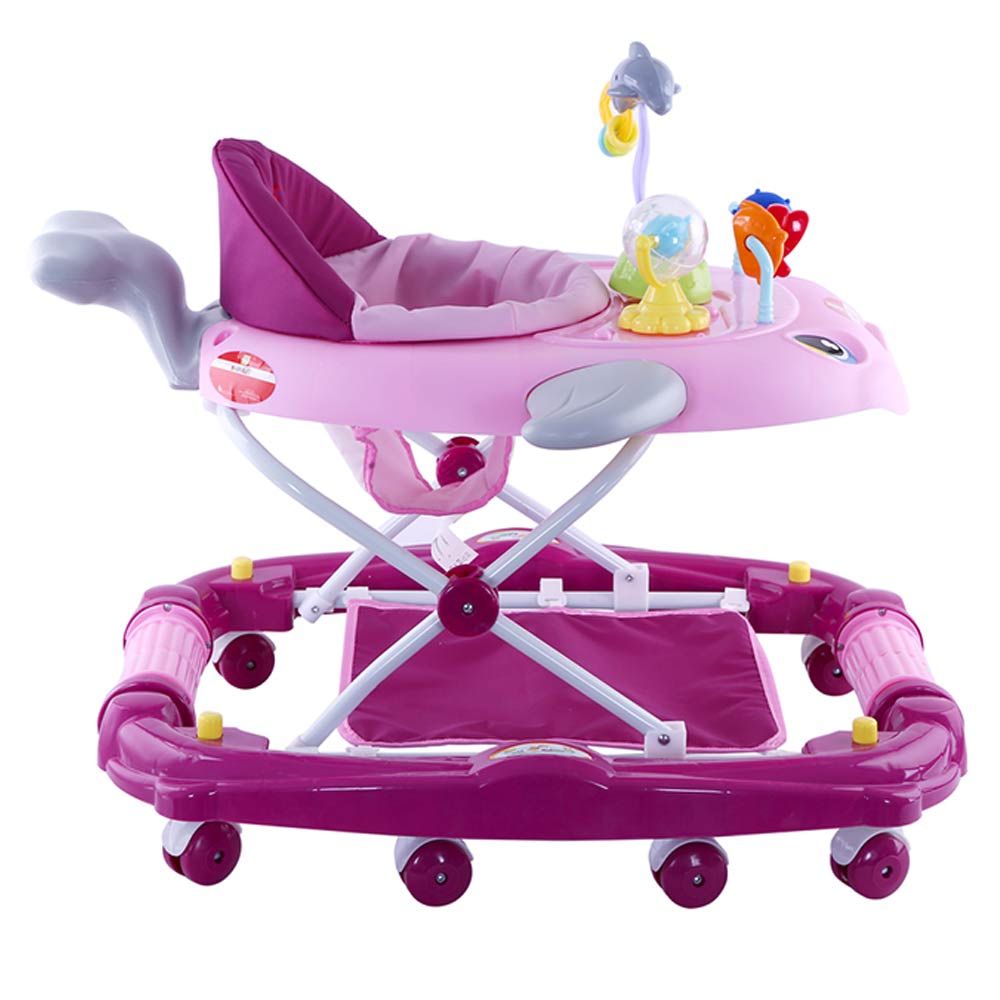 Baby Plus - Baby Walker Cum Rocker Fish - Pink