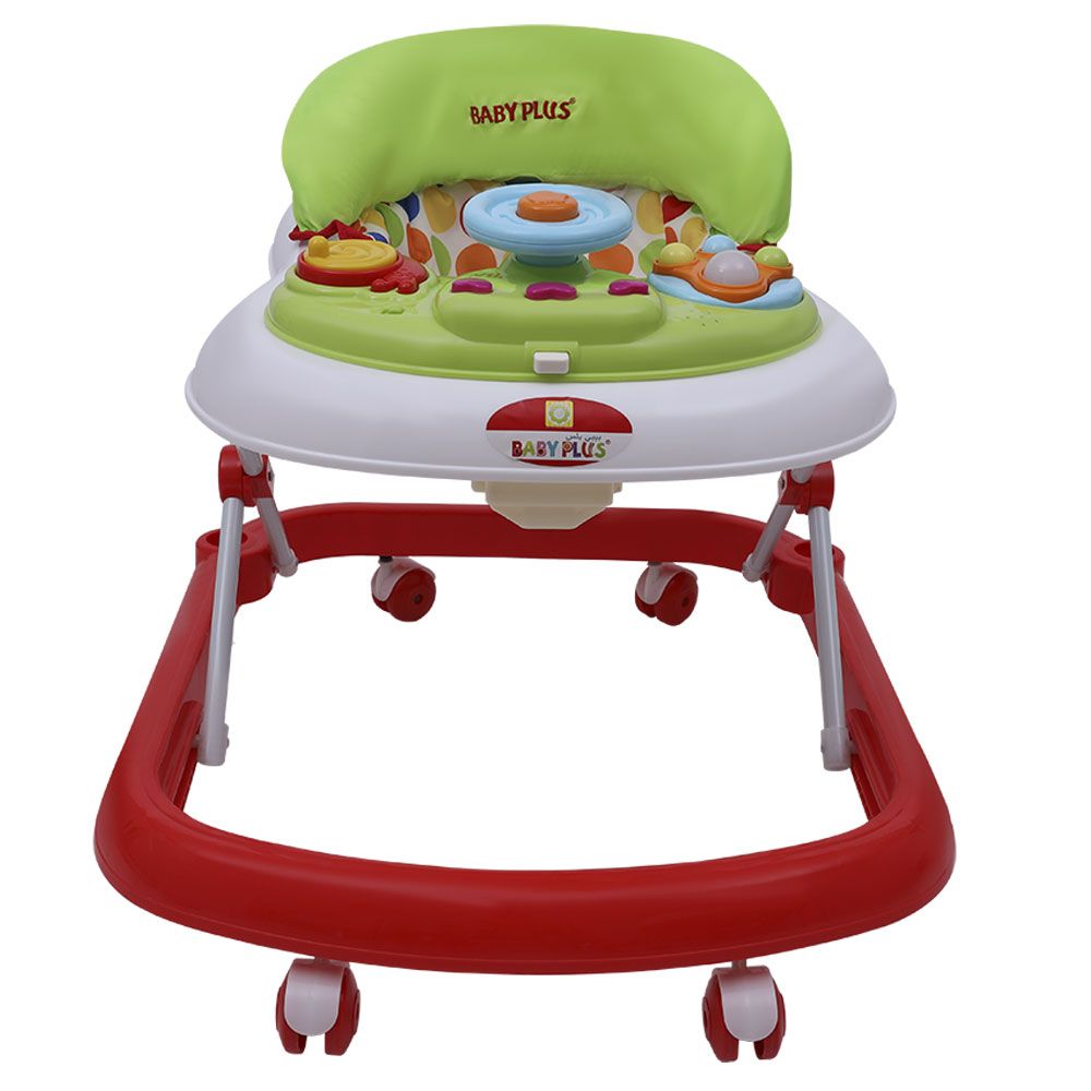 Baby Plus - Baby Walker With Steering Wheel - Green