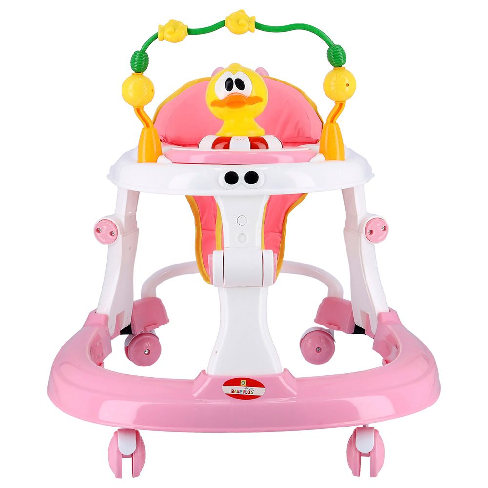 Baby Plus - Baby Walker With Duck Toy - Pink