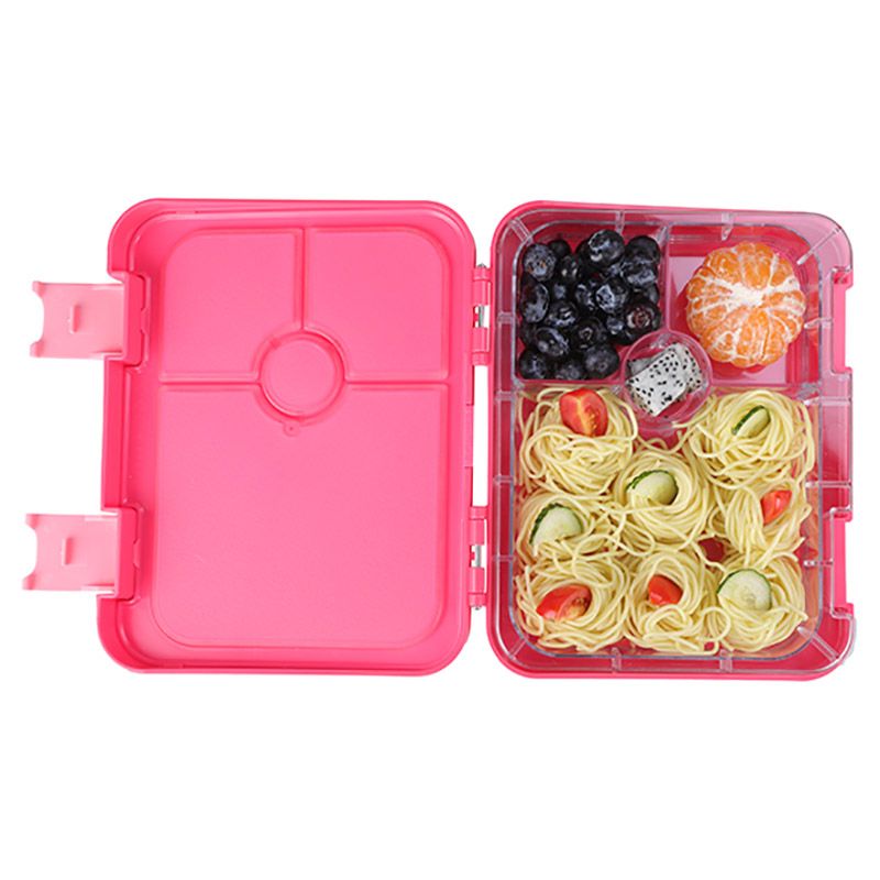 Bonjour - Dual Clip Tiffin Bento Lunch Box - Pink Unicorn