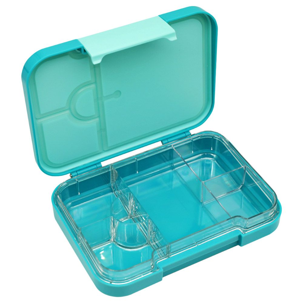 Bonjour - Snax Box 4/6 Compartment Bento Lunch Box - Green Dino