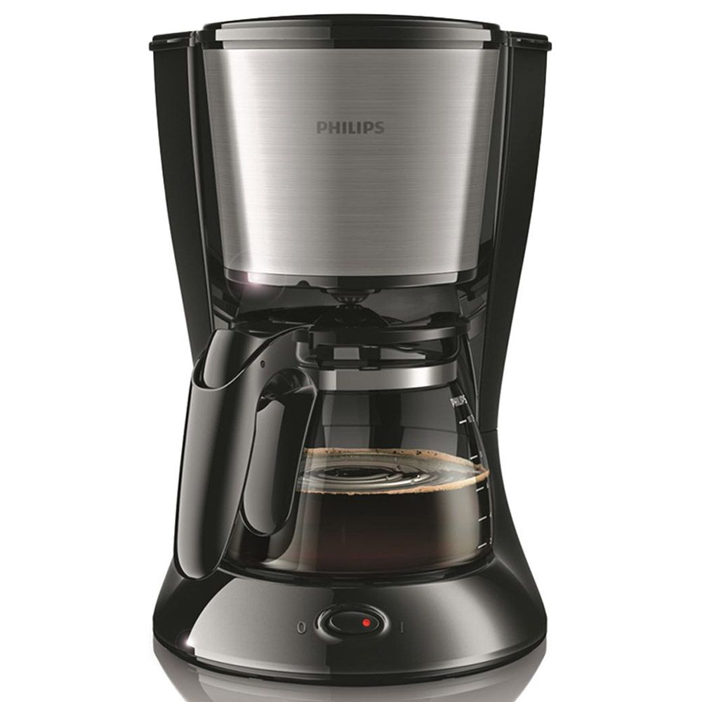 Philips - Daily Coffee Maker - 1.2L - Metal/Black