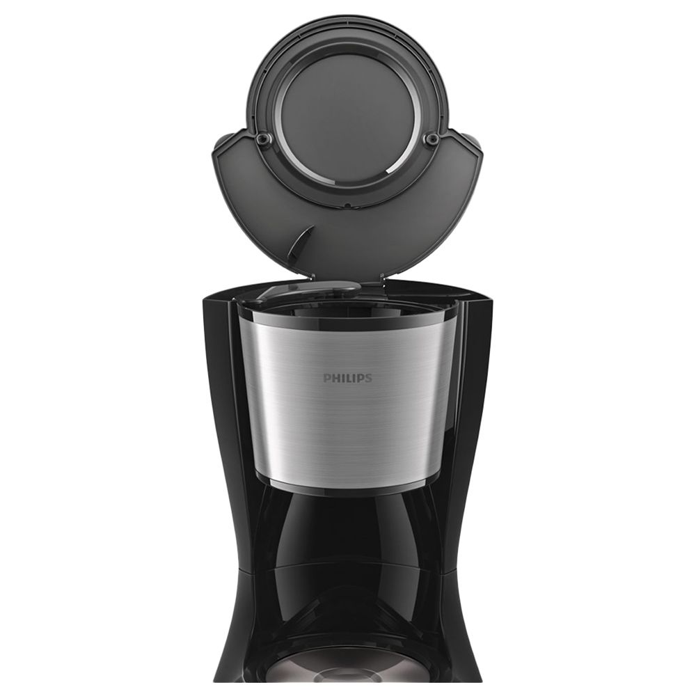 Philips - Daily Coffee Maker - 1.2L - Metal/Black