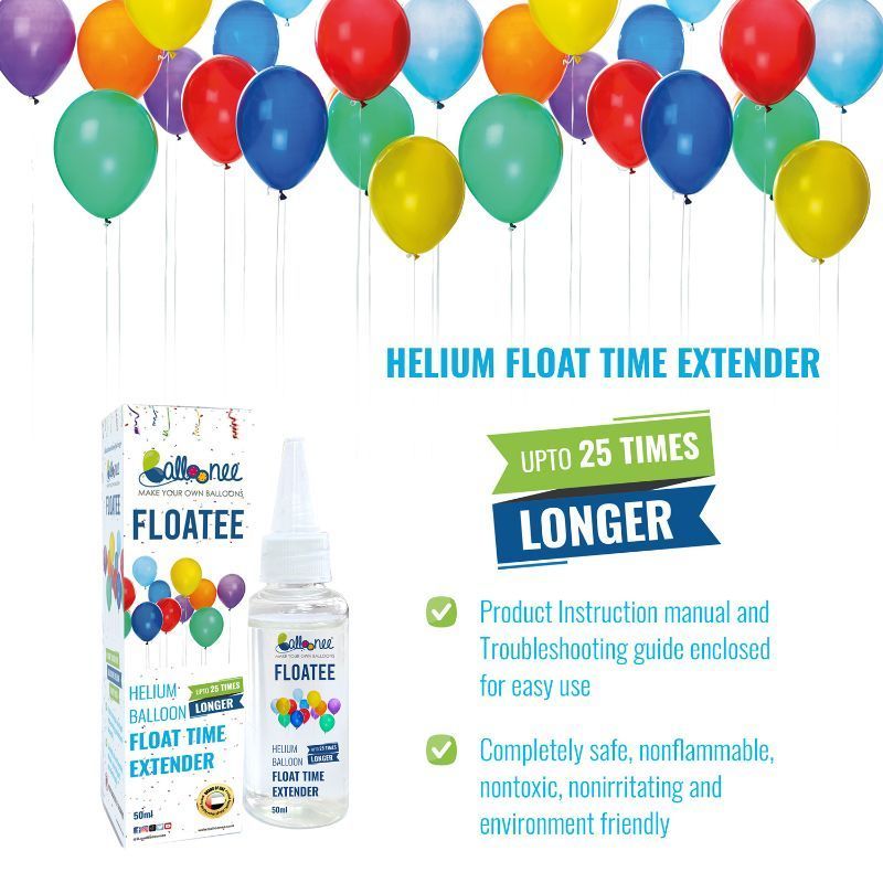 Balloonee - Jumbo Disposable Helium Party Kit With 50 Balloons