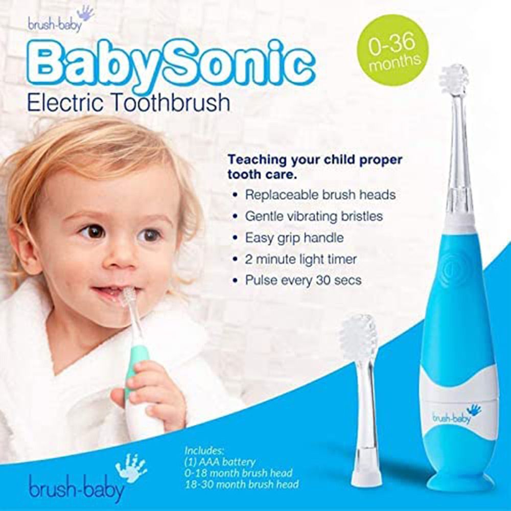 Brush Baby - Babysonic Electric Toothbrush - Blue